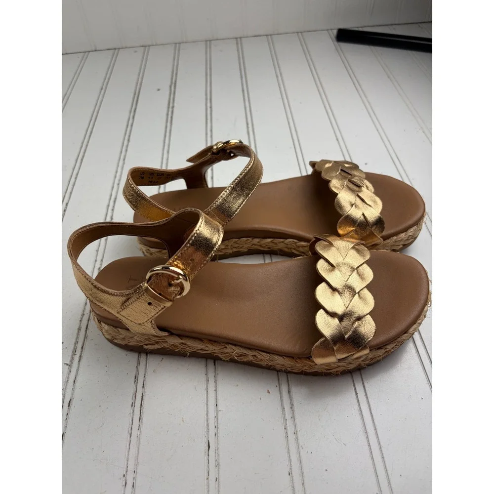 Naturalizer Vintage Y2K Neila Ankle Strap Espadrille Sandals Women's Size 7M
